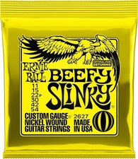 Ernie Ball Beefy Slinky Nickel Wound Electric Guitar Strings, 11-54 Gauge