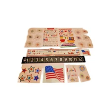 Vintage HTF 90s Mrs Grossman Stickers - 4th of July Patriotic Fireworks Service