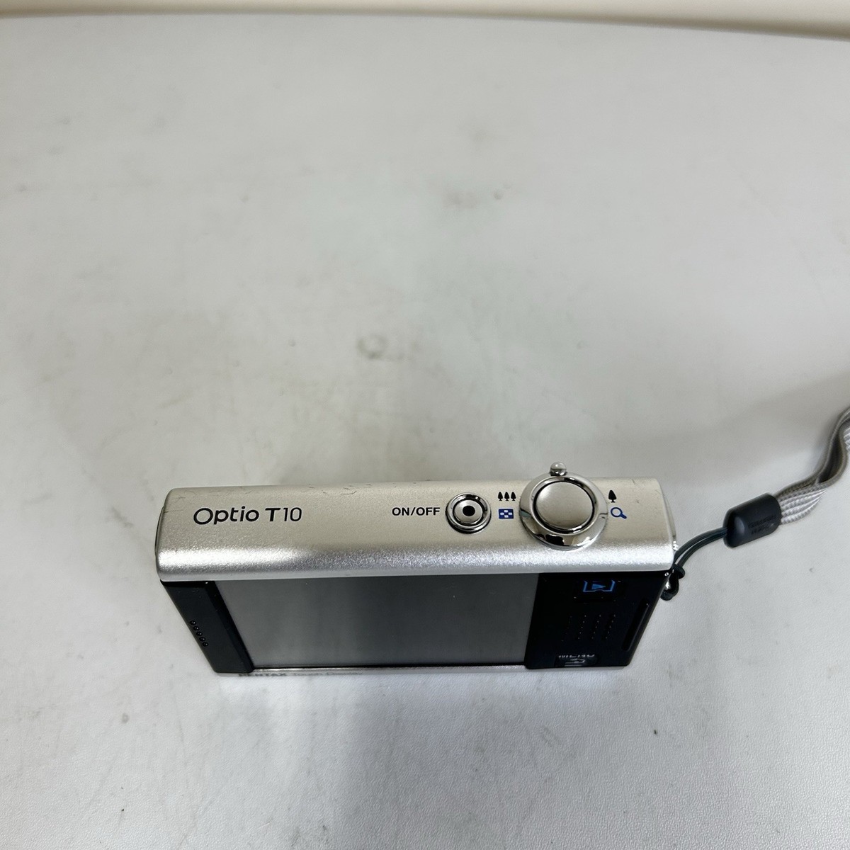 Pentax Optio T10 6.0MP Silver Digital Camera NO CHARGER TO TEST