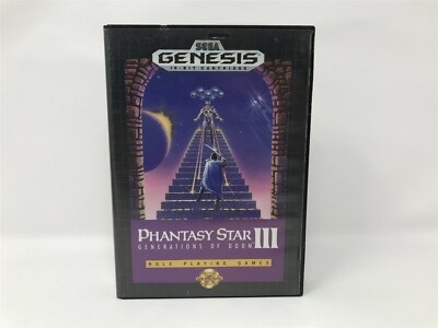Phantasy Star III 3 - Sega Genesis - Original Replacement box only