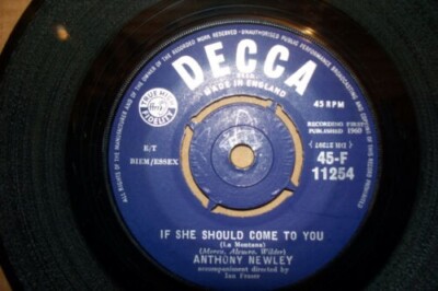 Vinyl 7 inch Single, ANTHONY NEWLEY, If she should come to you, 45F11254 (1960)