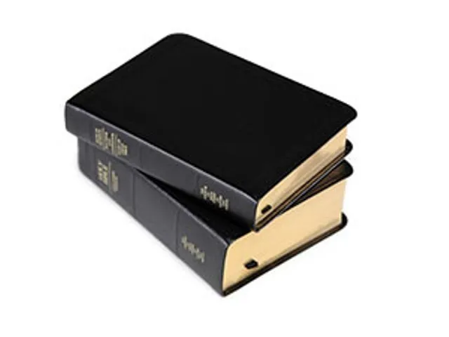 Genuine Leather Bible Cover, Black, X-Large 