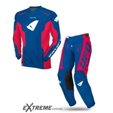 Tuta Completo Maglia Pantalone UFO OBLIVION 2025 Blu Rossa Fluo Motocross Enduro