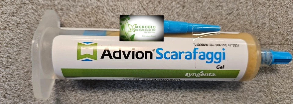 ADVION GEL SYNGENTA PROFESSIONALE 30 GR SCARAFAGGI.NO STANTUFFO. ORIGINALE ITALY