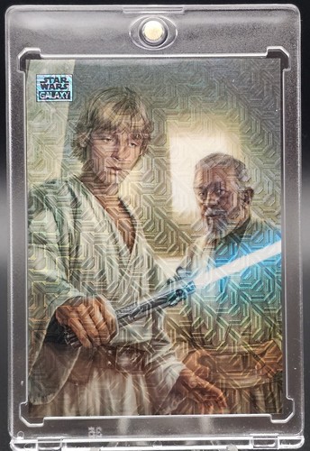 2024 Topps Chrome Star Wars Galaxy - Luke Skywalker #5 - Omega 50/50 Rare - Picture 4 of 10