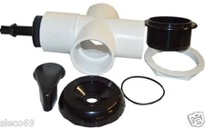 Hydro Air spa hot tub HydroFlow 2" 3-WAY DIVERTER valve BLACK  part# 11-4000BLK