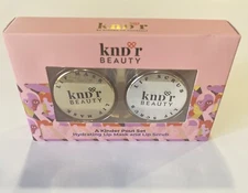 KNDR Beauty Lip Mask & Lip Scrub A Kinder Pout Set Hydrate Exfoliate Nourish