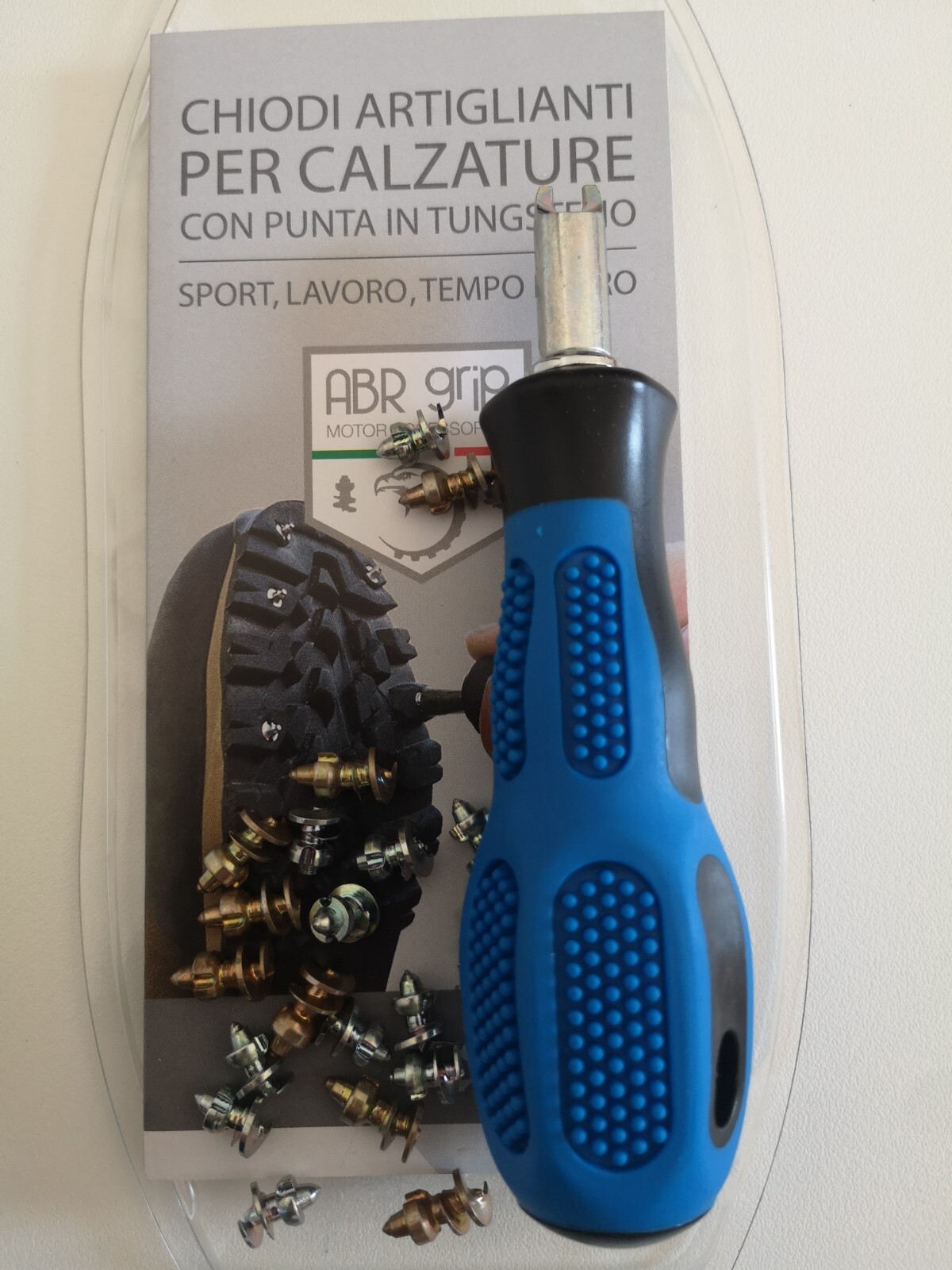 Chiodi Per Scarponi BESTGRIP - Kit 20 Pezzi Con Chiave Per Ghiaccio E Neve - Foto 3