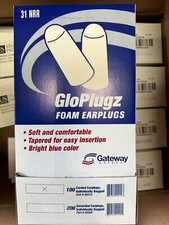 Gateway Safety GloPlugz Foam Corded Ear Plugs 100 Pair/box