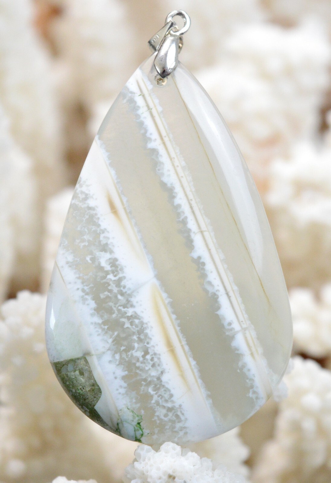 Pendentif en opale d'Owyhee 71 ct et pierre naturelle pour collier unique