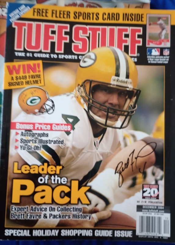Tuff Stuff Magazine Brett Favre   December  2004