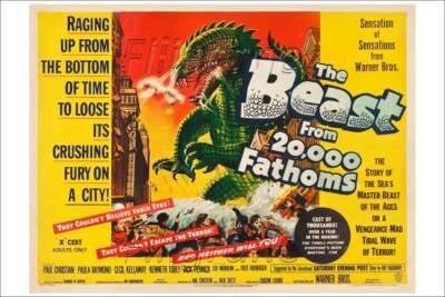 BEAST from 20000 FATHOMS Rrkm - POSTER HQ 40x60cm eines VINTAGE POSTERS