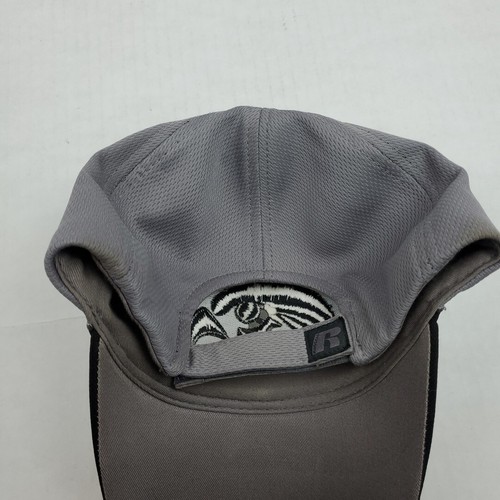 Iowa Hawkeyes Football Baseball Cap Hat Black Gray Russell Adjustable Strapback - Picture 10 of 12