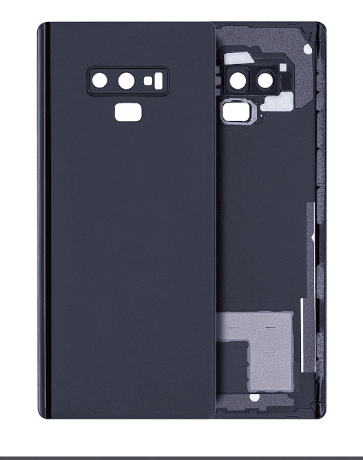 Back Cover Glass With Camera Lens Samsung Galaxy Note Midnight Black  Original