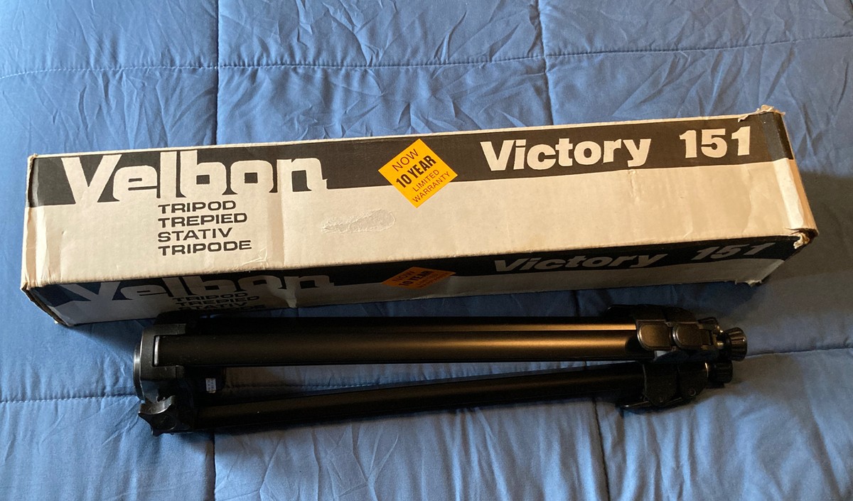 VTG Velbon Victory 151 Tripod Telescoping Adjustable Legs Flip