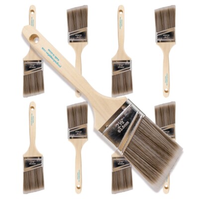 2-1/2'' Angle House Wall,Trim Paint Brush Set Home Exterior or Interior Brushes