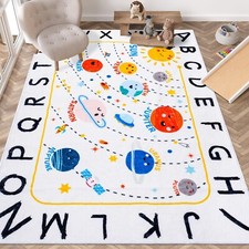 Soft ABC Kids Rug,59x78 in Washable Large Classroom Rug,Non-Slip Educational ...