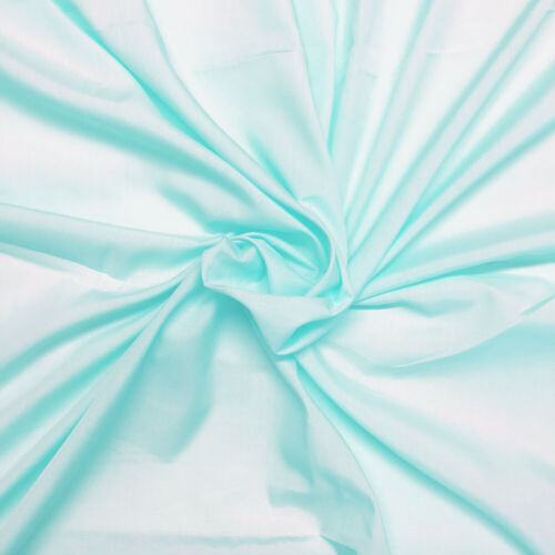 Plain Poly cotton Poplin Fabric Bunting 60 Colour Dress Craft Sheet 112cm wide - Picture 22 of 66