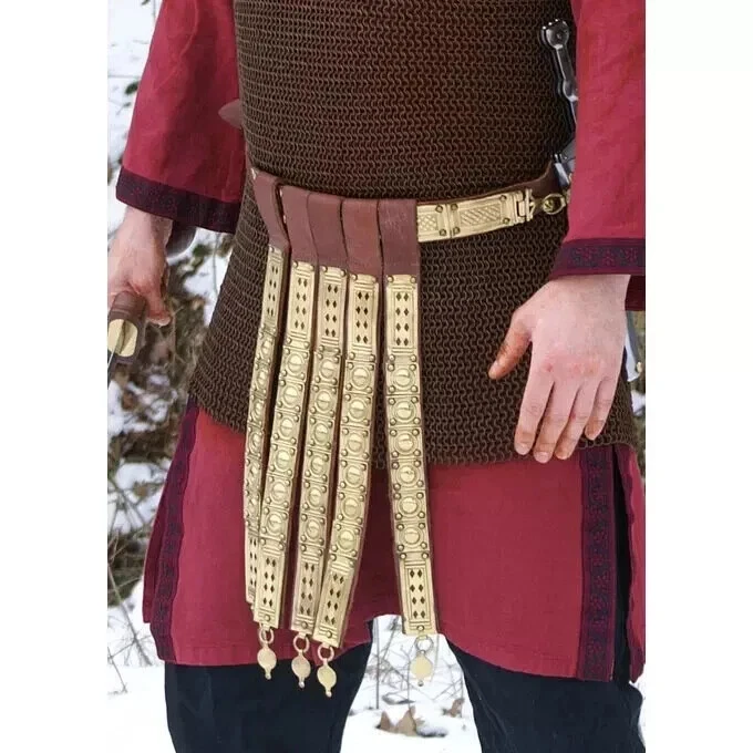Camisa de cota de malla Lorica Hamata con armadura romana lista para la batalla recreación LARP Foto 4 de 4