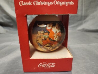 vintage coke a cola christmas ornament