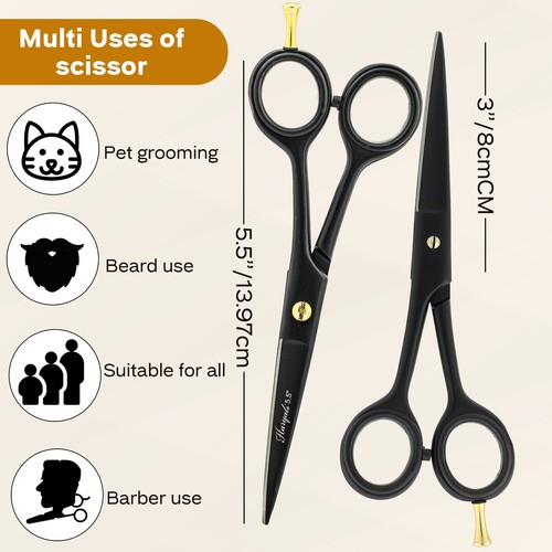 Quality Hairdressing Cutting Thinning Scissors Barber Salon Shear Shaving Razor - Picture 17 of 23