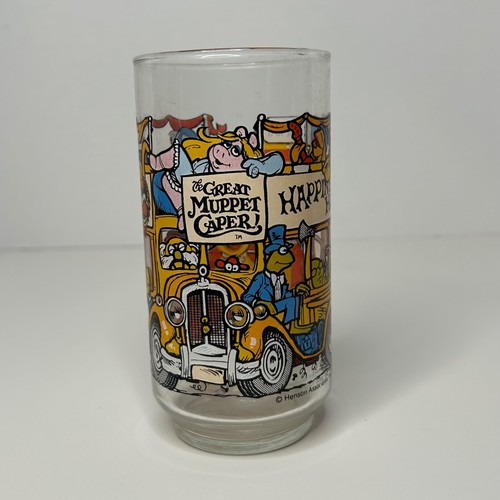 Vintage 1981 McDonald's Jim Henson The Great Muppet Caper Happiness Hotel Glass
