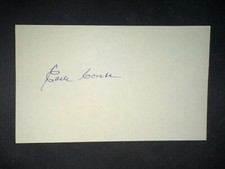 Earle Combs, SIGNED 3x5 Card, Yankees HOF (Died 1976) - JSA.