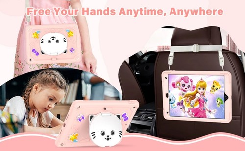 Funda protectora con soporte a prueba de golpes para niños para iPad 7ª 8ª 9ª generación con correa para el hombro EE. UU. - Imagen 9 de 47