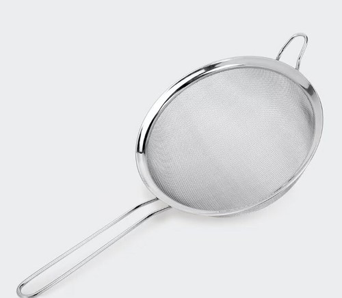 NEW Stainless Steel Mesh Kitchen Strainer Flour Oil Colander Sieve Sifter Baking - Picture 7 of 9