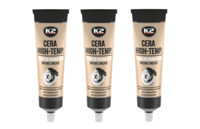 3x K2 Cera Synthetisches Hochtemperaturfett Bremsfett BRAKE GREASE 100ml
