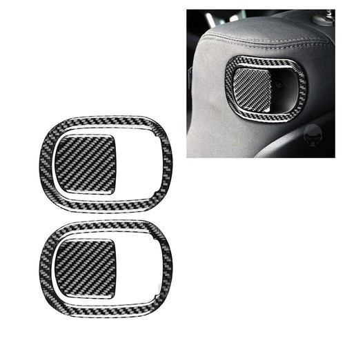 4Pcs For Dodge Challenger 2015-2020 Carbon Fiber Interior Seat Back Cover Trim - Picture 7 of 7