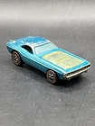 Hot Wheels Redline Bye Focal Aqua Dark Interior HK Base Vintage Collectible Toy