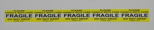 FRAGILE STICKER 1.45" x 0.62" FRAGILE HANDLE WITH CARE Stickers Do Not Bend - Picture 4 of 10