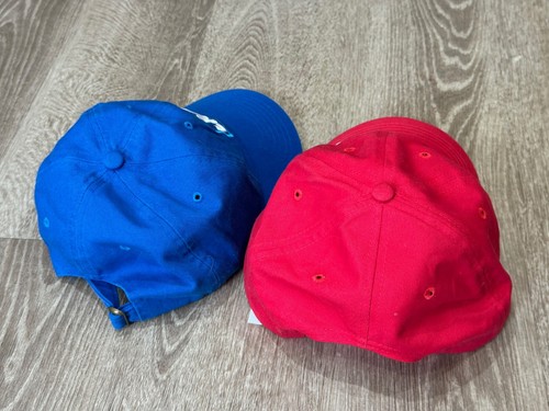 Lot 2 Bud Light Blue Logo / Budweiser King of Beers Red Baseball Hat Cap - NEW - Picture 2 of 4
