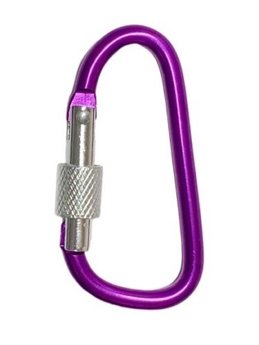 (5 PAQUETE) 2" GANCHOS Aluminio Luz A presión Mosquetón Anillo en D Clip Senderismo Campamento mini - Imagen 16 de 27