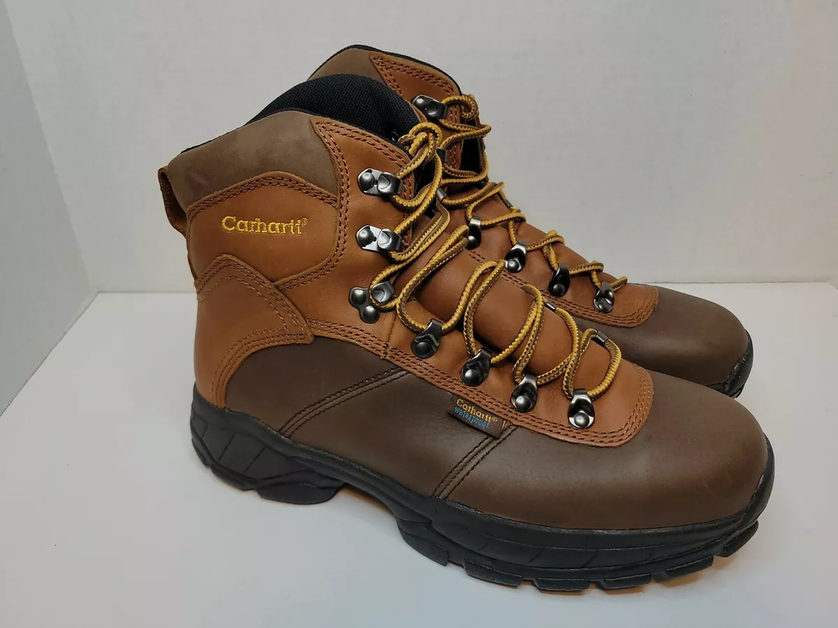 Carhartt Steel Toe Leather 6 in. Boots Waterproof Brown 3904 NIB