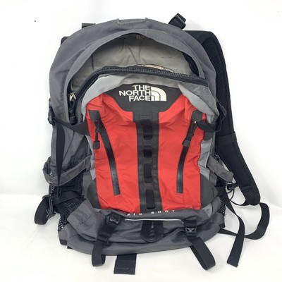 north face backpack red