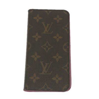 LOUIS VUITTON モノグラム BC4188 iPhone X/XS LOUIS VUITTON Monogram iPhone Case 4Set Blue Pink LV Auth