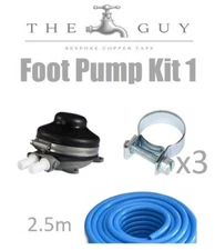 (foot pump kit 1) to go with tap orders only