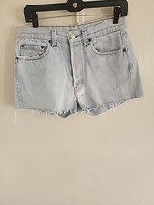 vintage levis cut-offs denim jean shorts button fly 501 cut off 70's 80's 31 w