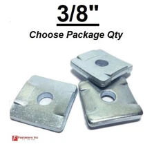 3/8" Square Washers w/ Guides for Unistrut Channel B-Line #4607 P2863
