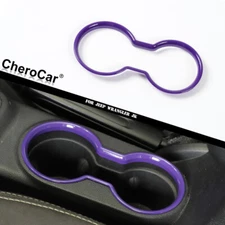 For 2011-2017 Jeep Wrangler Center Console Front Cup Holder Cover Trim Purple