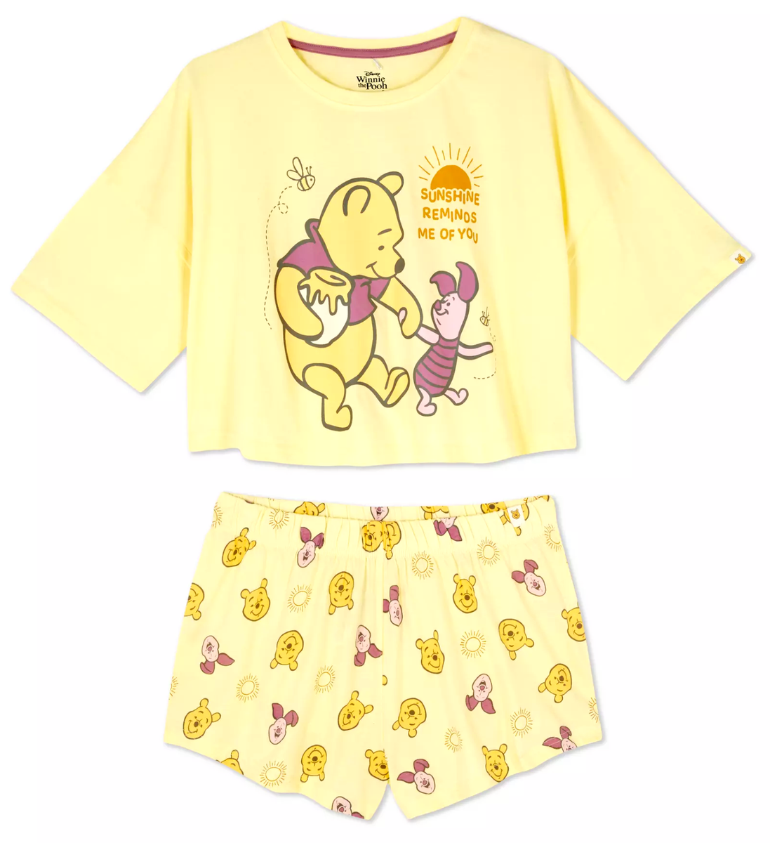 Shorts Primark Disney Pyjama Set Primark Winnie The Pooh Womens