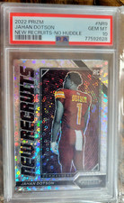 2022 Panini Prizm Jahan Dotson New Recruits No Huddle RC #NR-9 PSA 10