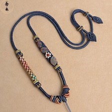 New Peach blossom leaves High end handmade weaving with 8 shares necklace