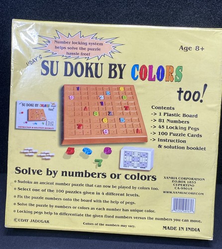 Xanria / Uday’s Sudoku By Colors Too! Brand New Sealed. - Picture 2 of 2