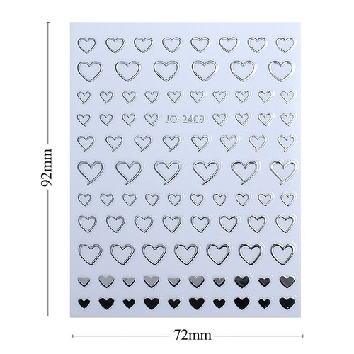 Deslizadores para arte en uñas 3D/5D pegatinas para uñas decoración calcomanías hágalo usted mismo manicura oro plata - Imagen 19 de 75