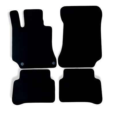 For Mercedes E-Class Black Carpet Car Mats 2009-2016 Custom Fit Velour Rugs W212