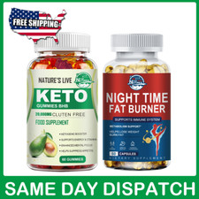 Keto BHB Gummies Diet ACV Weight Loss Night Time Fat burner Appetite Suppressant