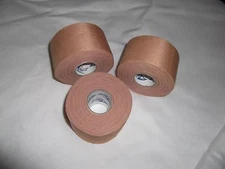 TAN TAPE 3 rolls 1.5"x15yds  #90  Rayon   * FIRST QUALITY *